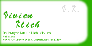 vivien klich business card